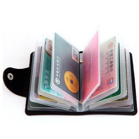 Portcard Organizator Slim, CRM, Unisex, Compact si Elegant, Negru [3]