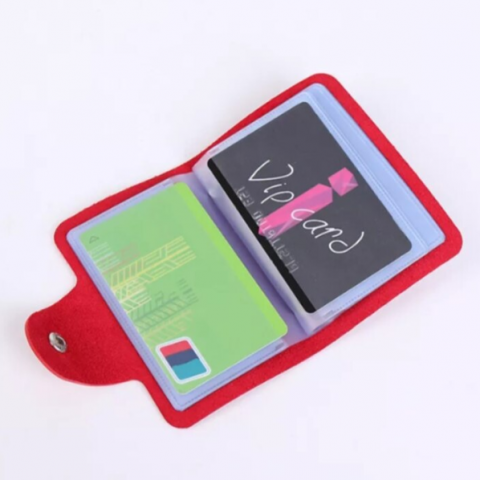 Portcard Organizator Slim, CRM, Unisex, Compact si Elegant, Roz [6]