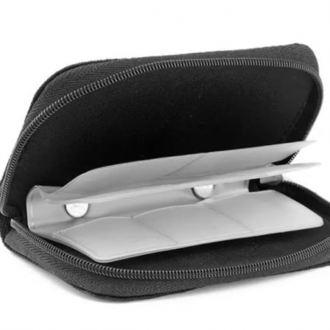 Portofel Organizator pentru Carduri SD/MMC/MS/PRO Duo, CRM, 22 Compartimente, Negru [1]