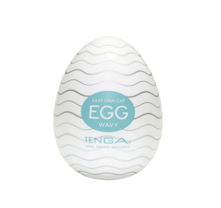 Prezervativ stimulator, GMO, Tenga Egg Misty Wavy
