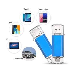 Stick de memorie cu USB 3.0 si USB Type C, GMO, albastru, 32GB [2]