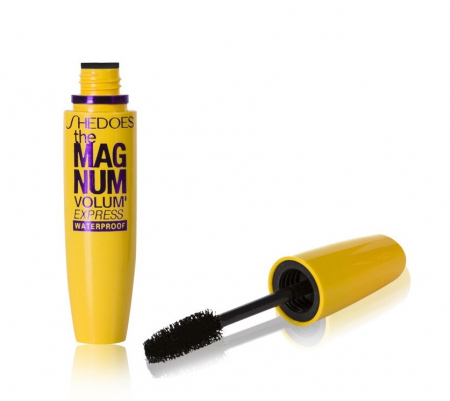 Cosmetice & Produse ingrijire personala - Mascara pentru volumul genelor, rezistent la apa, GMO, MagNum Volum 4D, negru