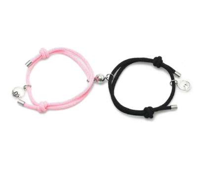 Bratari - Set bratari cu magnet, pentru cuplu, tip sfoara cu nod, GMO