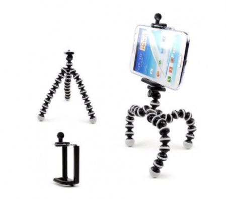 Suport creativ pentru telefonul mobil & mini trepied flexibil pentru aparatul foto sau telefon, GMO, Focus [2]