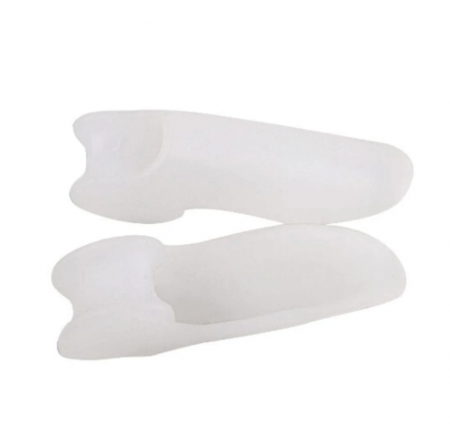 Separatoare de degete pentru corectie si ajustare din silicon hipoalergenic, GMO, Double Wrinkle, alb