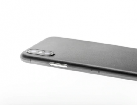 Husa mata pentru iPhone X, shockproof, anti amprenta, anti praf, gri translucida [5]