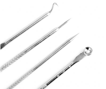 Set cu Instrumente metalice pentru indepartarea cosurilor si punctelor negre, GMO, Complex [3]