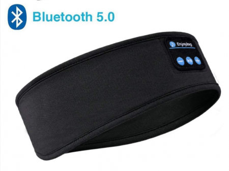Bentita sport pentru alergat, GMO, Music & Run, cu bluethooth 5.0 si microfon incorporat, neagra [1]