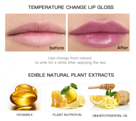 Mini capsula lipstick, GMO, Pudaier, hidratanta, termocromica, 4.5ml [1]