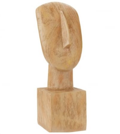 Decoratiuni - Sculptura decorativa din lemn exotic, EVNC, 11x12x32cm, bust