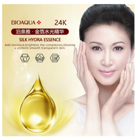 Serumul BIOAQUA cu 24k Gold Foil Water Light Needle - hidratare si intinerire a tenului [5]