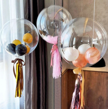 Set 10 baloane transparente, Balloon Clear, EVNC, 60 de cm [1]