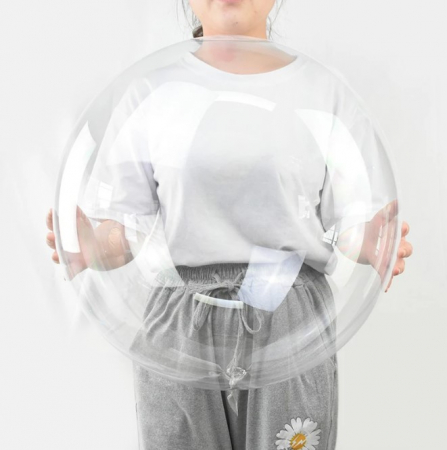 Decoratiuni - Set 10 baloane transparente, Balloon Clear, EVNC, 60 de cm
