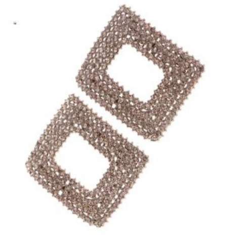 Set 2 Accesorii Decorative, CRM, Pantofi/Geanta, Metal/Strass, Auriu, 6x5 cm [5]