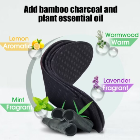 Set 2 branturi Bamboo, CRM, anti-umezeala, anti-miros, nr.40/42, negru, 26 cm [3]