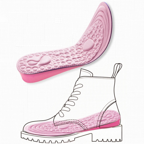 Ingrijire personala - Set 2 Branturi cu Inaltare 1.5 cm, CRM, Suport Talpa Antialunecare, 36-39, Unisex