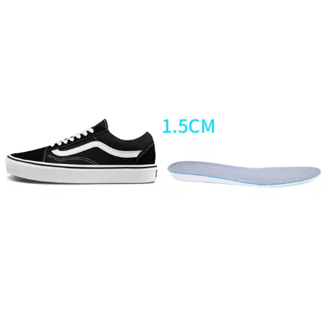 Set 2 Branturi cu inaltare de 1.5 cm, CRM, Suport Talpa Incaltaminte, 36-40, unisex, gri [1]