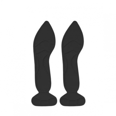 Set 2 branturi cu pernițe pentru încălțăminte, CRM, protecție călcâi, mărime universală, negru