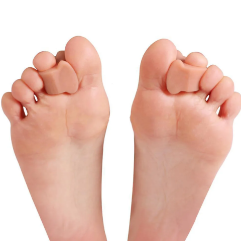 Set 2 buc Corector monturi hallux valgus din silicon, CRM,  separator degete picior, protector deget mare, suport ortopedic reutilizabil, unisex [6]