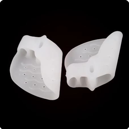 Set 2 buc.Protectie si Sepatator Deget Mare, Hallux Valgus, Corector Bunion, CRM, silicon moale, respirabil, elastic, unisex, marime universala [2]