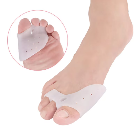 Set 2 buc.Protectie si Sepatator Deget Mare, Hallux Valgus, Corector Bunion, CRM, silicon moale, respirabil, elastic, unisex, marime universala [6]