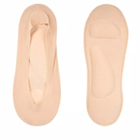 Ingrijire personala - Set 2 suporturi pentru tălpa piciorului, tip șosetă, CRM, bej – mărime 39-40