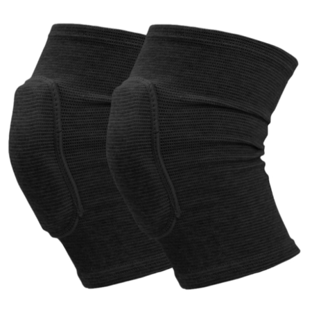 Ingrijire personala - Set 2 genunchiere elastice pentru copii, ADM, unisex, negru, marime s