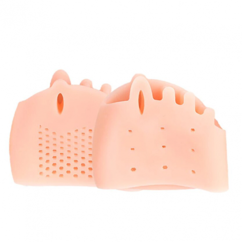 Set 2 Protecții pentru Picioare din Silicon Elastic, CRM, Unisex, Culoarea Pielii [4]