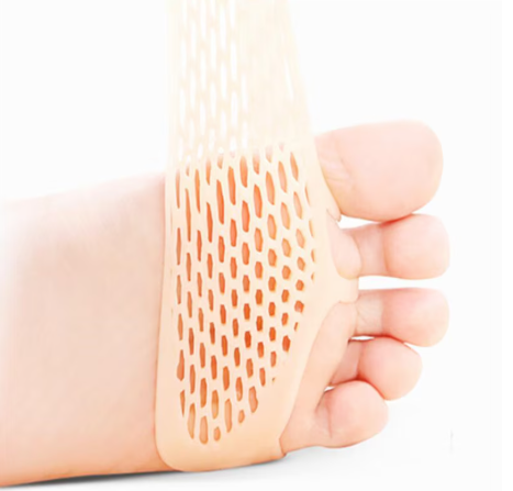 Set 2 protectii pentru picior, ADM, tip talonete, din silicon, nude [2]