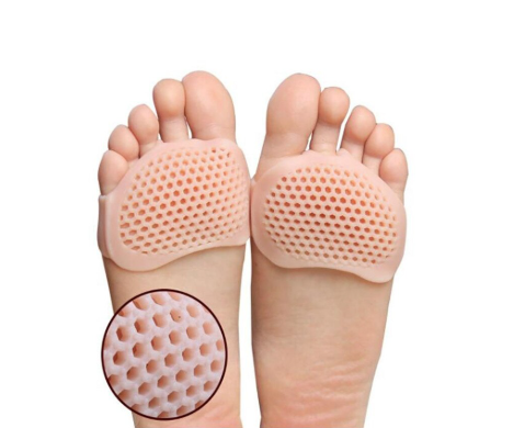 Articole Sanatate & Wellness - Set 2 protectii pentru picior, ADM, tip talonete, din silicon, nude