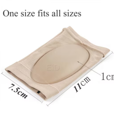 Set 2 talonete pentru talpa piciorului, pentru sustinerea arcadei si amortizarea arcului inalt pentru piciorul plat, pentru fasciita, CRM, bej [3]