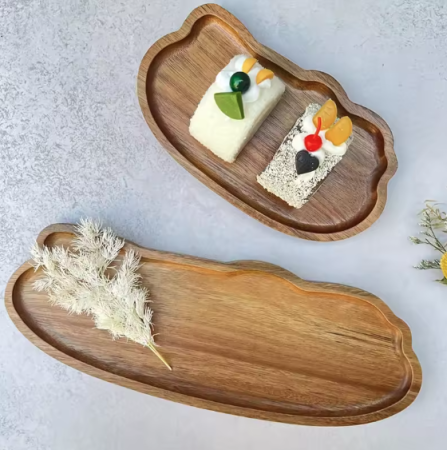 Set 2 Tavițe Decorative din Lemn EVNC - Japanese Style Wooden [3]