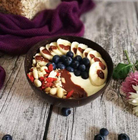 Set 3 Boluri din Nucă de Cocoș EVNC - TropicMorning Coconut Bowl, 14 cm [2]