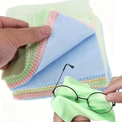 Accesorii diverse - Set 50 lavete microfibra, CRM, curatare universala, ideale pentru ochelari, ecrane, geamuri, reutilizabile