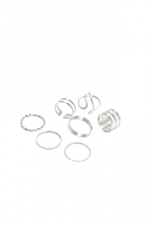 Set inele aurii, EVNC, Punk gold, 8 inele [6]