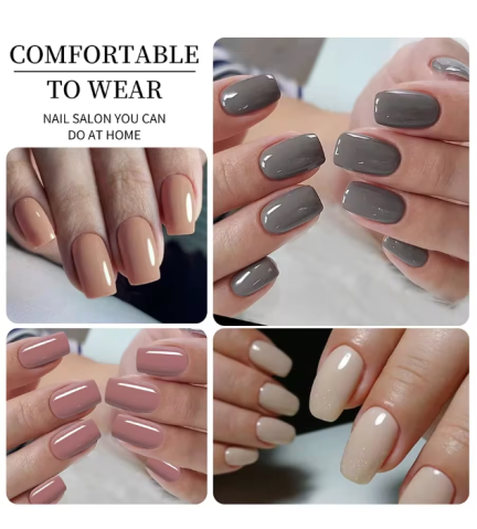 Set 96 Unghii False EVNC - Express Nail Glam, 4 Culori [1]