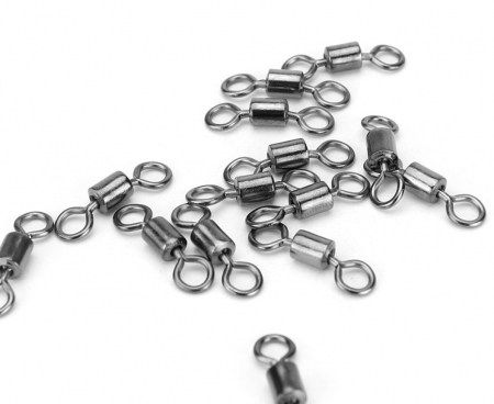 Set conectori din otel inoxidabil pentru pescuit, GMO, cu sustinere pana la 30 kg, 12mm, 20 buc [2]