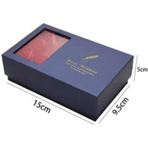 Set Cadou Romantic, CRM,  Cutie cu 6 Trandafiri Roșii si Cercei Eleganți [1]