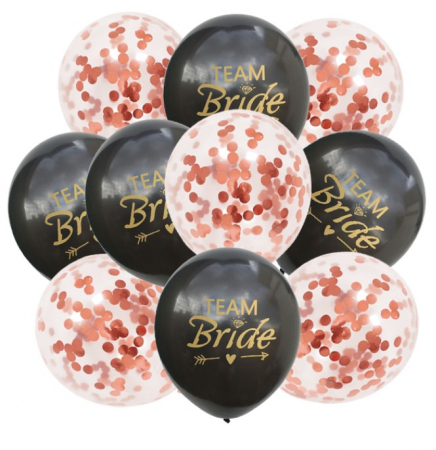 Decoratiuni - Set de 10 baloane cu tematica, EVNC, Bride to be