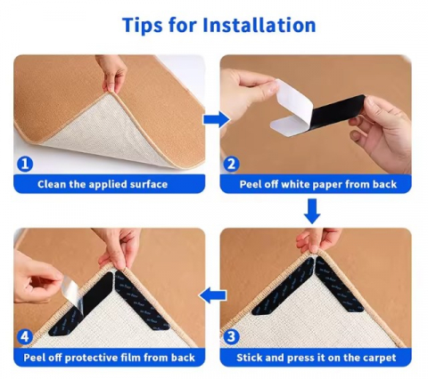 Set 4 Arici cu Silicon pentru Fixare Covor EVNC - Carpet Non-slip Sticker [1]