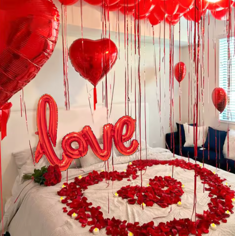 Set de Baloane EVNC - Valentine's Day Party, Include și Petale [2]