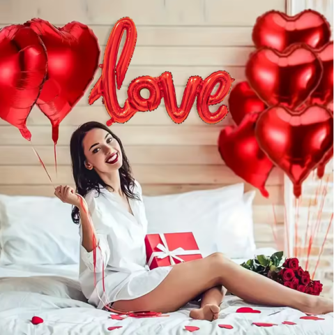 Set de Baloane EVNC - Valentine's Day Party, Include și Petale [5]