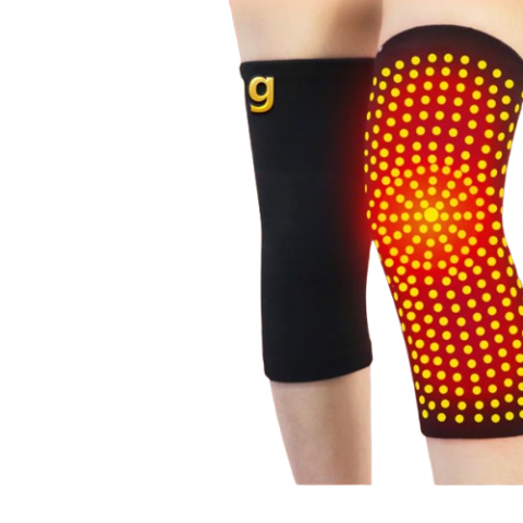 Articole Sanatate & Wellness - Set Genunchiere cu Turmalină, CRM, Auto-Incalzire, Elastice, Mărime Universală, Unisex, Negru