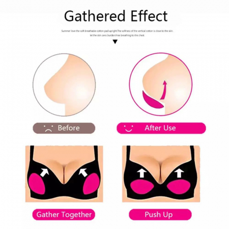 Set pernute push up pentru sutien, ADM, autoadezive, 11x8 cm, nude [8]