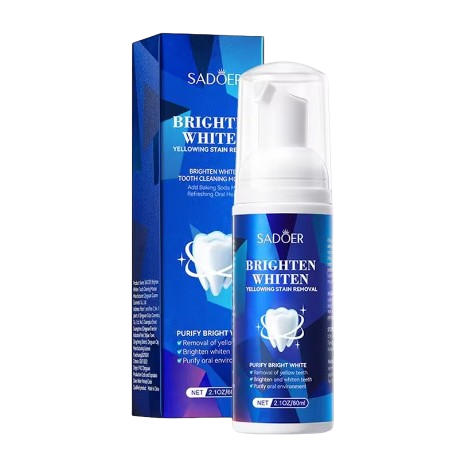 Produse albire si curatare dinti - Spumă pentru Albire și Detoxifiere Dentară, CRM, Brighten Whiten, 60 ml
