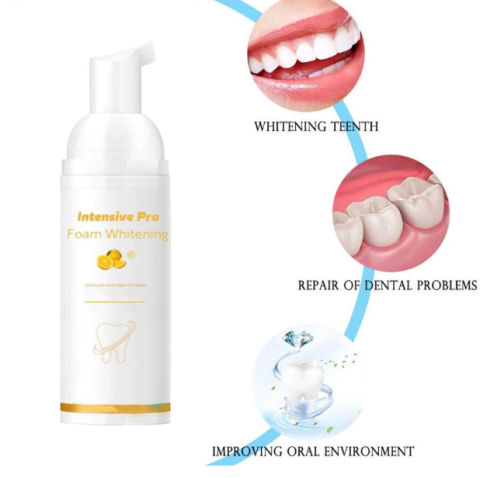 Spuma pentru albirea dintilor Intensive Pro Foam Whitening, CRM, aroma citrice, 60 ml [1]