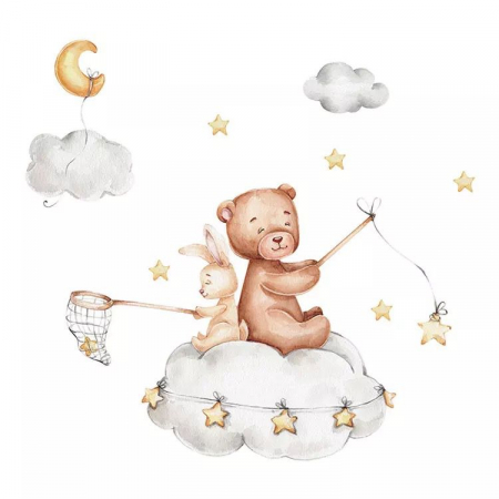 Decoratiuni - Sticker autocolant pentru perete, ADM, Beautiful Dreams, 70x66 cm