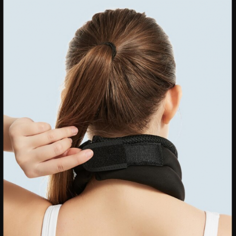 Suport Cervical pentru Susținere și Protecție, CRM, Reglabil, Unisex, Negru [1]
