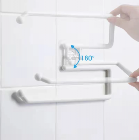 Suport pentru prosoape de bucatarie, EVNC, Paper Roll Holder, sistem dublu adeziv [4]