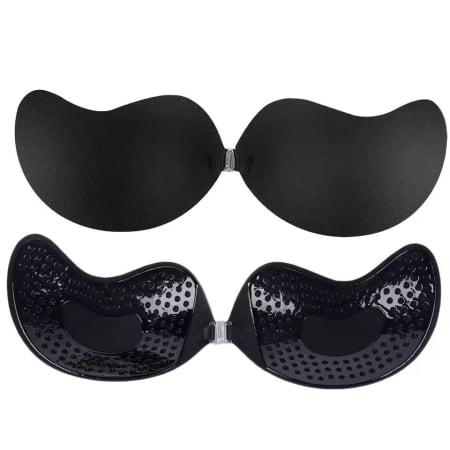 Accesorii vestimentare - Sutien autoadeziv invizibil ADM, push-up, efect de ridicare sani, negru